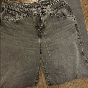 AG low rise wide leg -  Black Denim Jeans